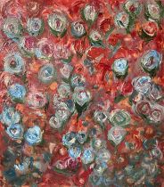 Summer Roses by Philippa Quick Acrylic on canvas 2023