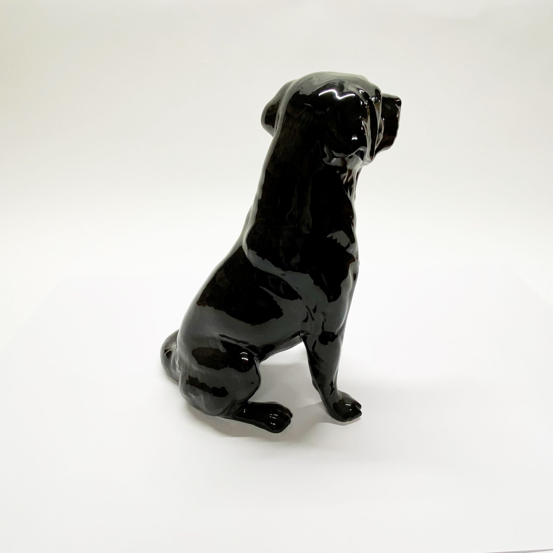 A large Beswick figure of a black labrador H. 34cm. - Image 3 of 3