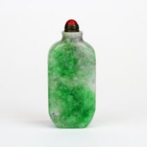 A Chinese jade snuff bottle, H. 7cm.