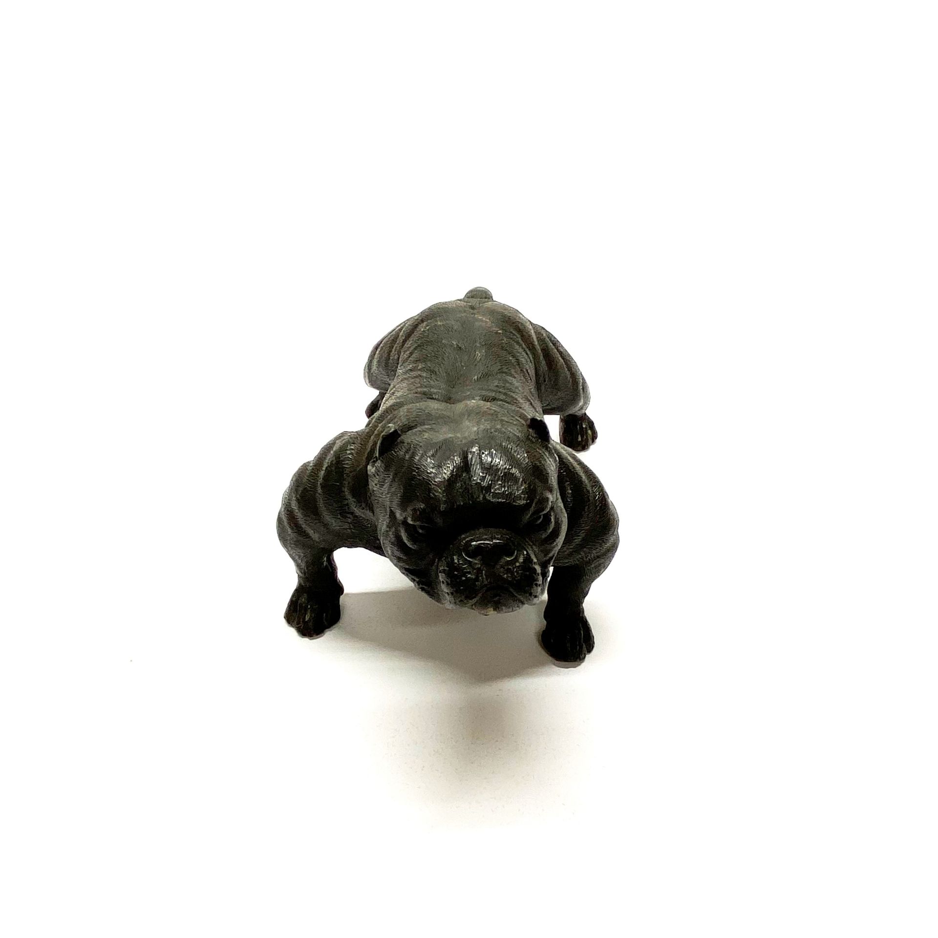 A bronze figure of a dog. L. 19cm - Image 2 of 3