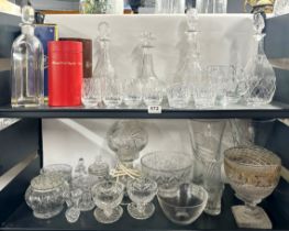 A quantity of good glassware including Edinburgh crystal, Thomas Webb and Bohemian.