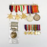 A bar of medals for military service in Africa, 317578 N.PRESTON.