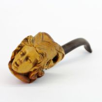 A 19thC Meerschaum tobacco pipe. Bowl H. 7cm.