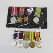 A bar of military medals for G-18796 PTE.F.THORNEYCROFT R.SUS.