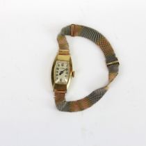 A ladies Art Deco 9ct gold Rolex wrist watch no. 25360.2067