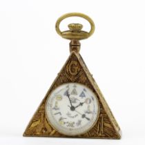 A Masonic pocket watch H. 6cm.