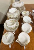 An extensive Edwardian tea set.