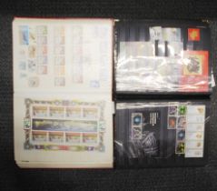 Two albums of good mixed stamps and stamp sheets.