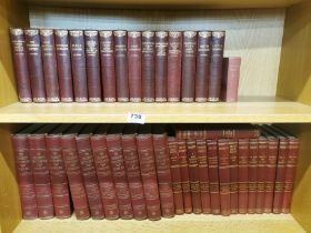 Fifteen volumes of Dickens, together with childrens encyclopedia by Arthur Mee and fourteen