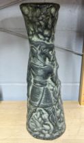 An interesting studio pottery vase, H. 38cm.