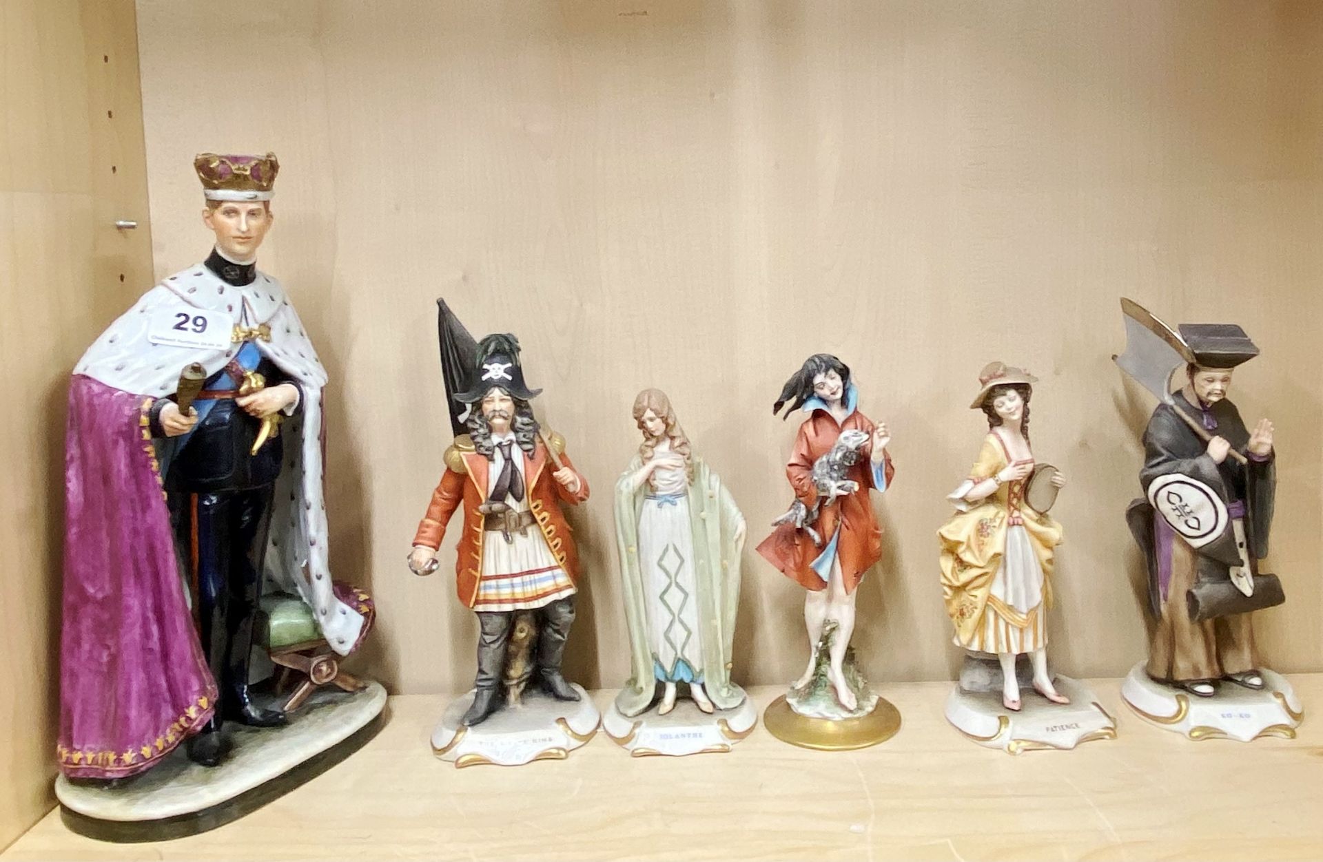 A group of Naples style porcelain figurines together with a continental porcelain figure of a - Image 2 of 2