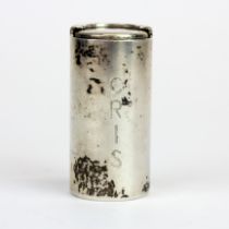 A Tiffany & Co sterling silver sprung coin box, H. 4cm.