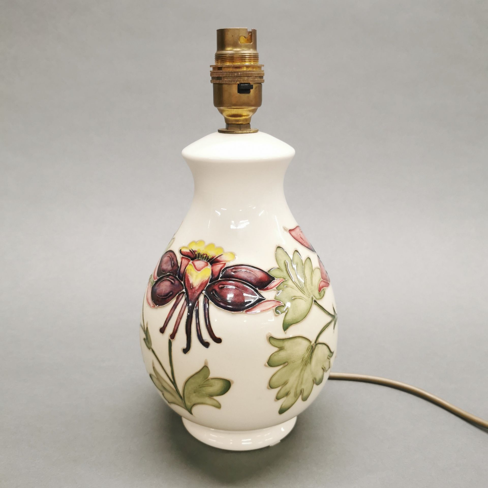 A Moorcroft table lamp base, H. 26cm. - Image 4 of 4