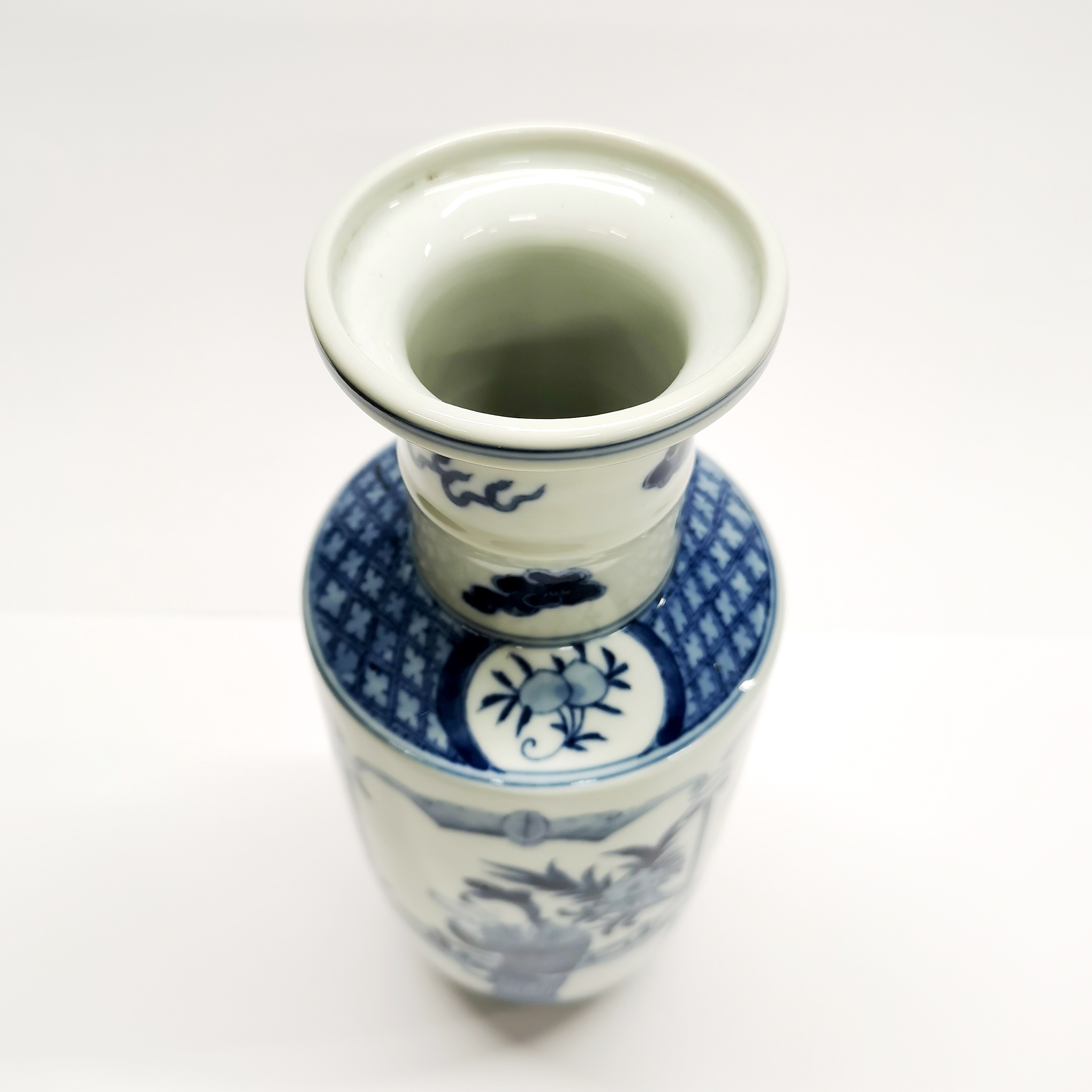 A Chinese hand enamelled porcelain vase, H. 27cm. - Image 2 of 3