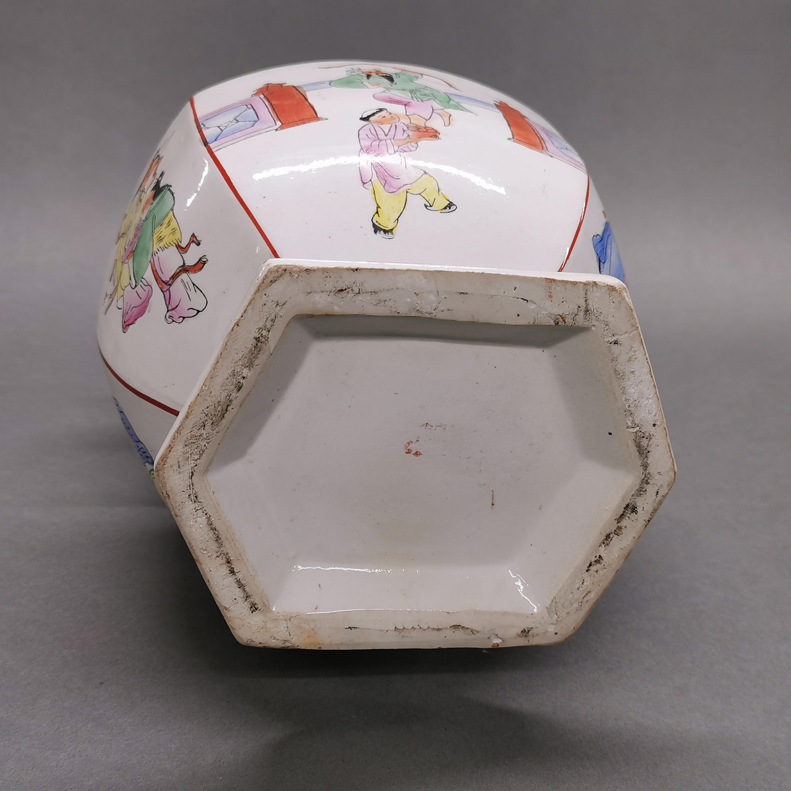 A mid 20thC Chinese hand enamelled porcelain vase, H. 35cm. - Image 3 of 3