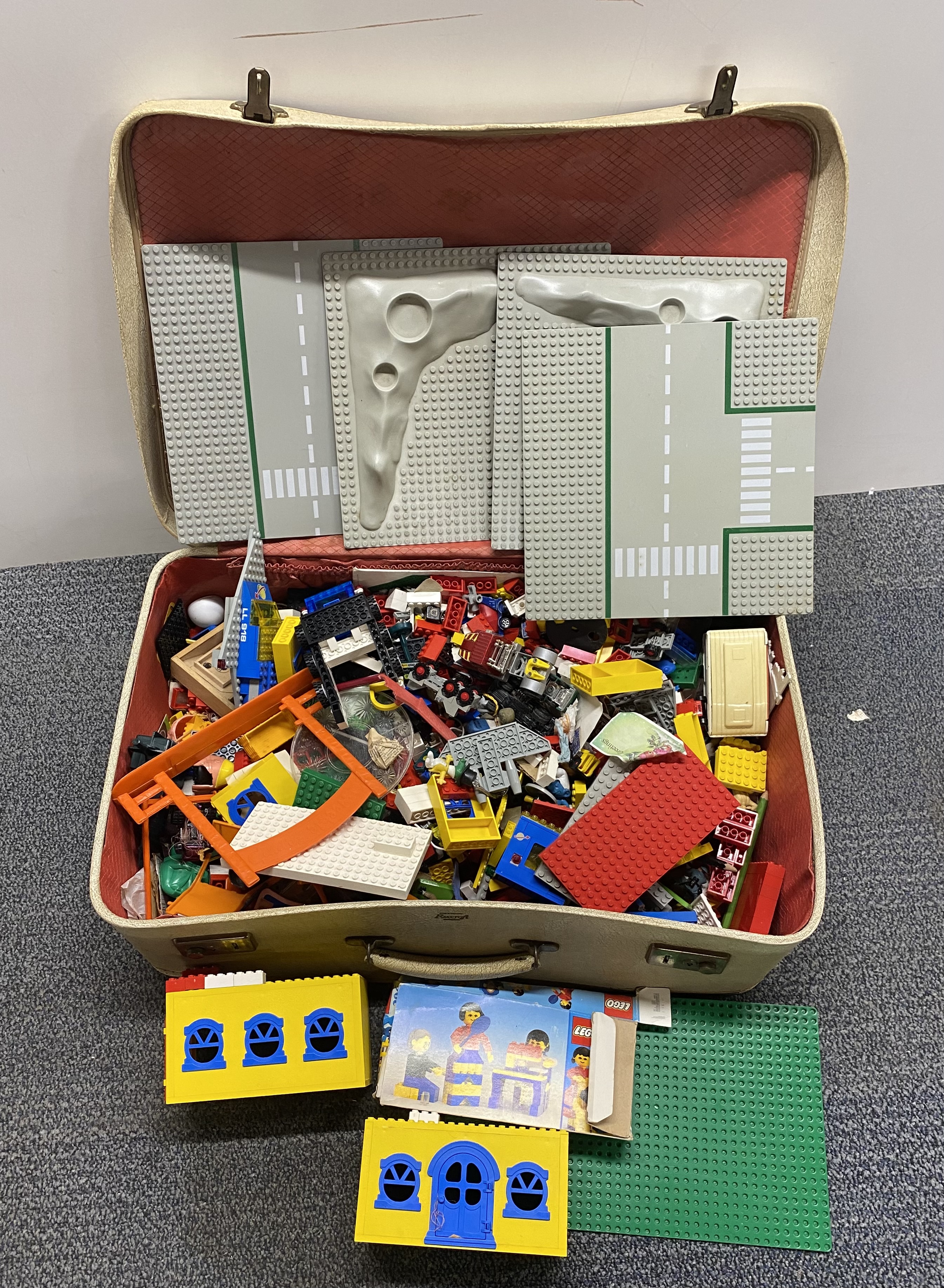 A case of vintage Lego.
