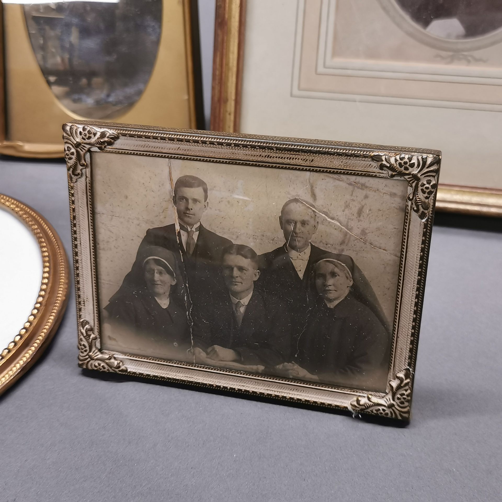 A group of antique framed photographs, largest. 28cm. - Image 3 of 3