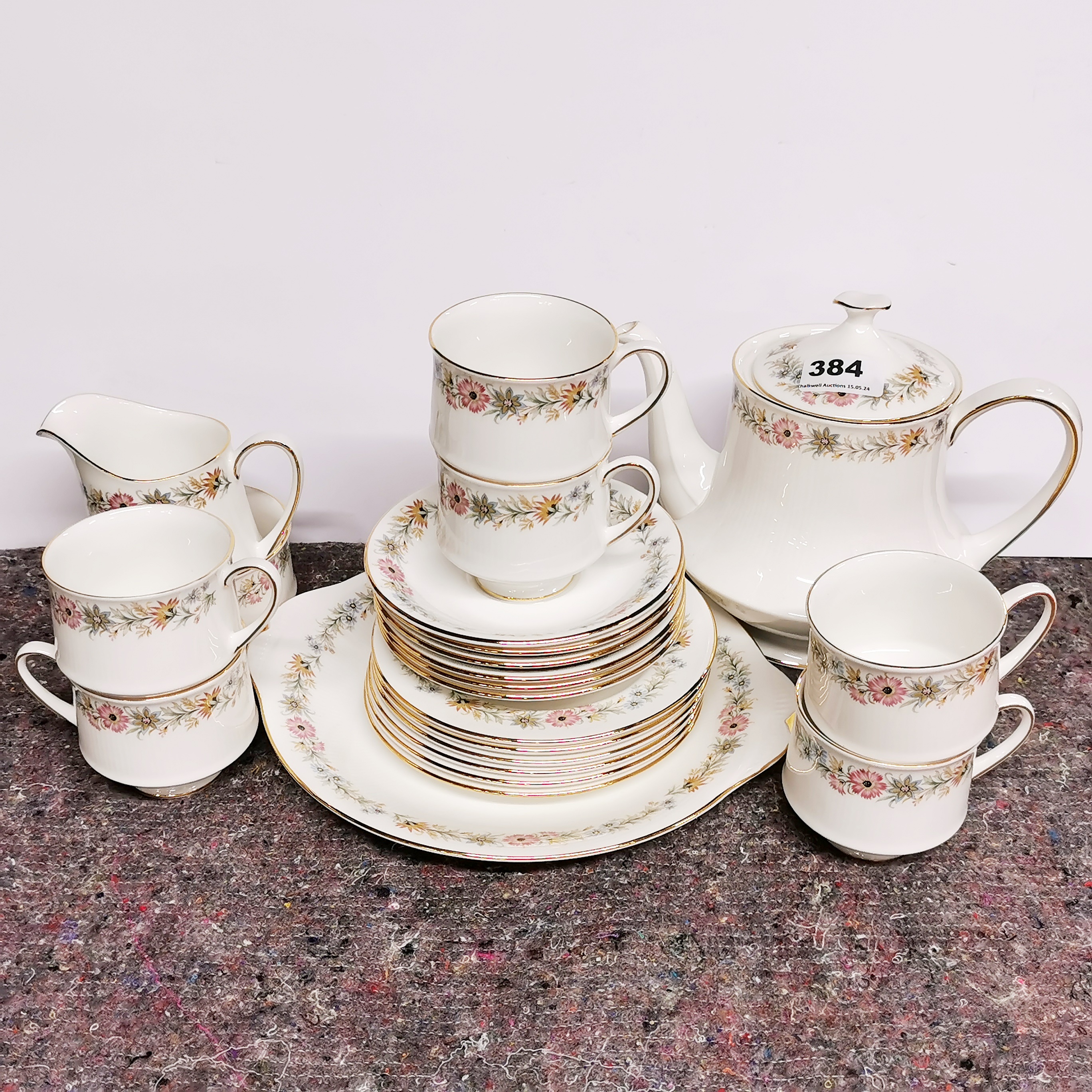 A Royal Albert Belinda pattern tea set.