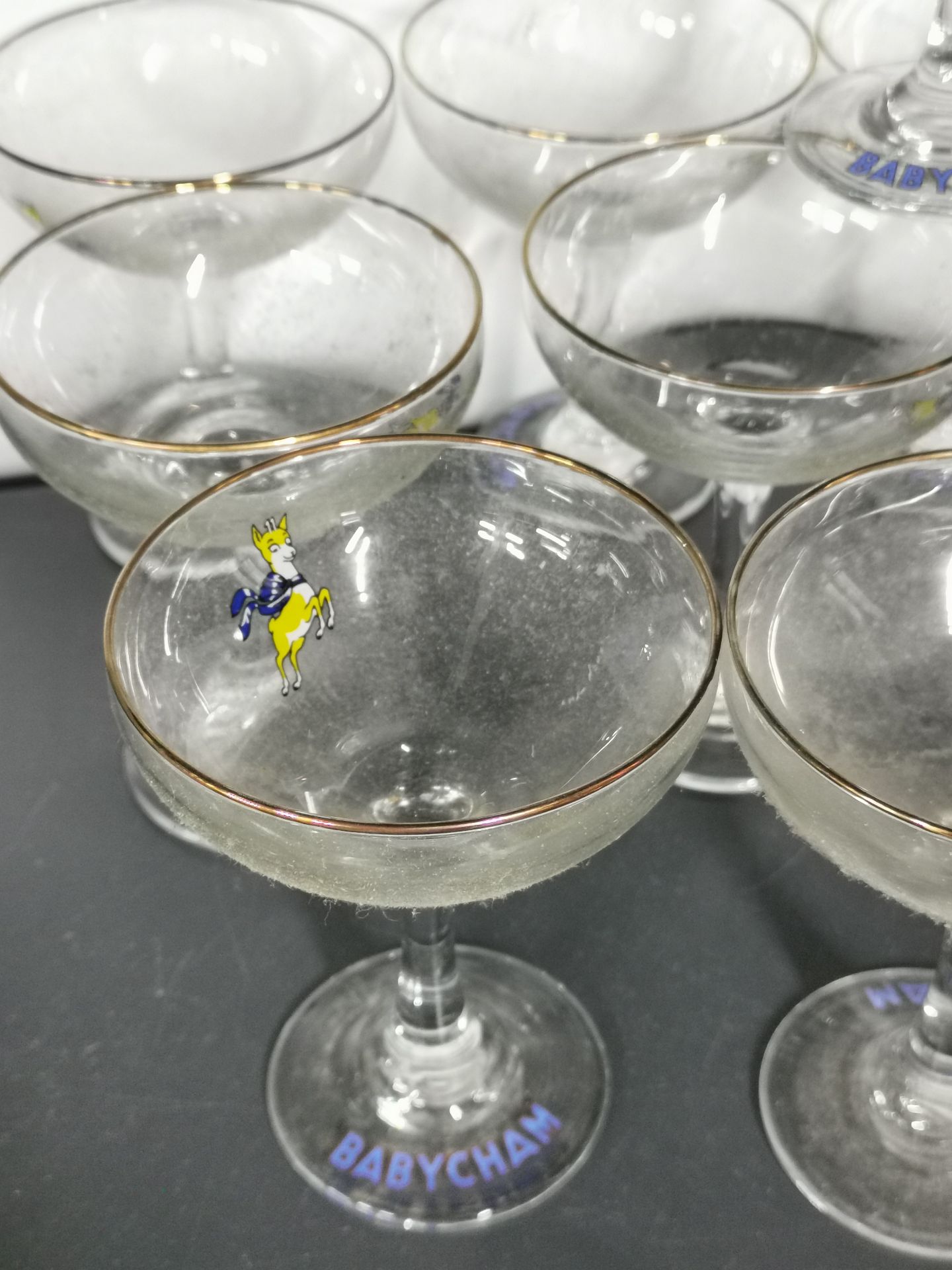 Sixteen vintage Babycham glasses. - Image 2 of 2