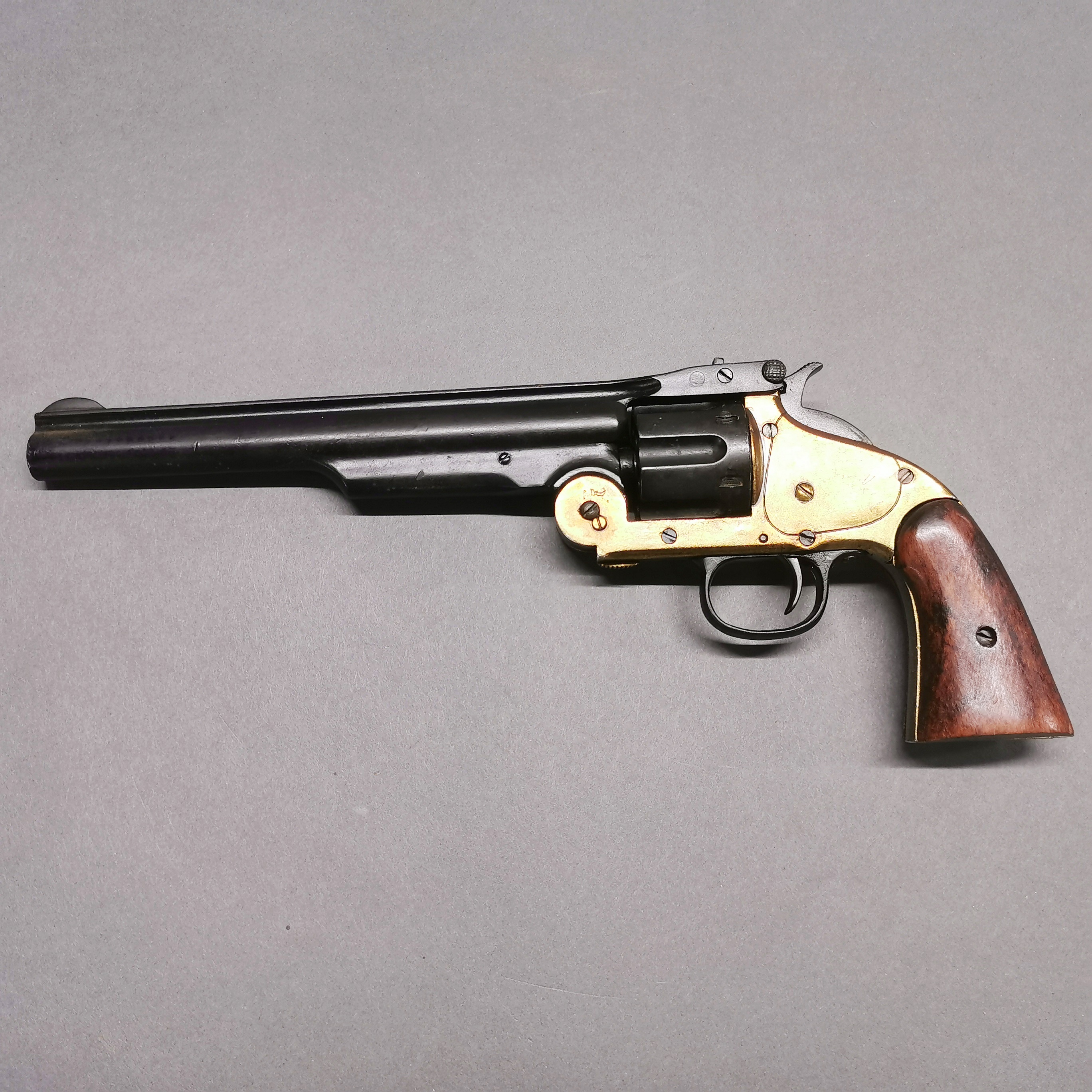 A vintage working action inert retrospective copy of a Schoffield revolver, full weight and size - Image 2 of 3