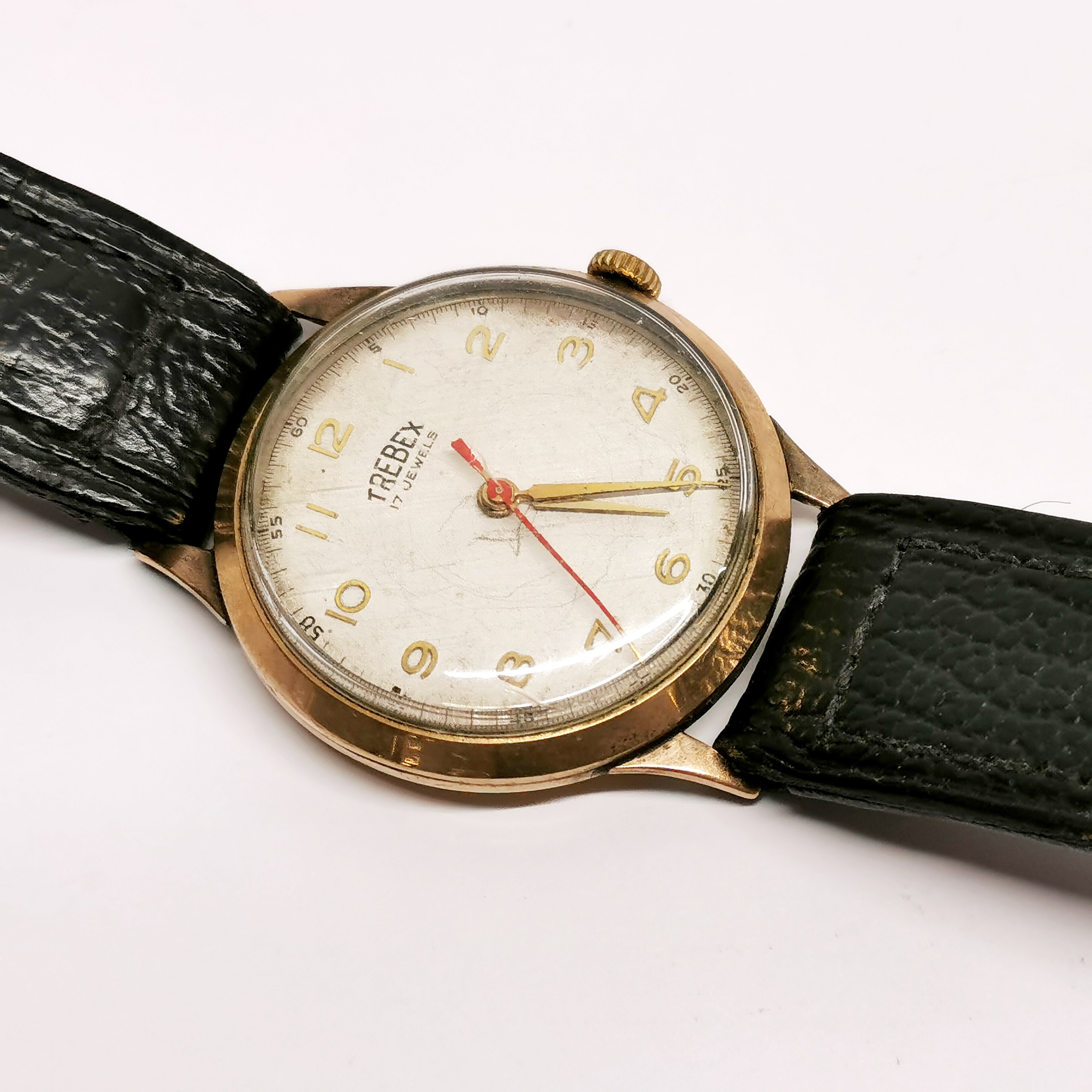 A gent's vintage 9ct gold Trebex wristwatch. - Image 3 of 5