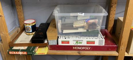 A quantity of mixed vintage games and playing cards.