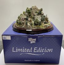 A large boxed Lilliput Lane limited edition model of Coniston crag.