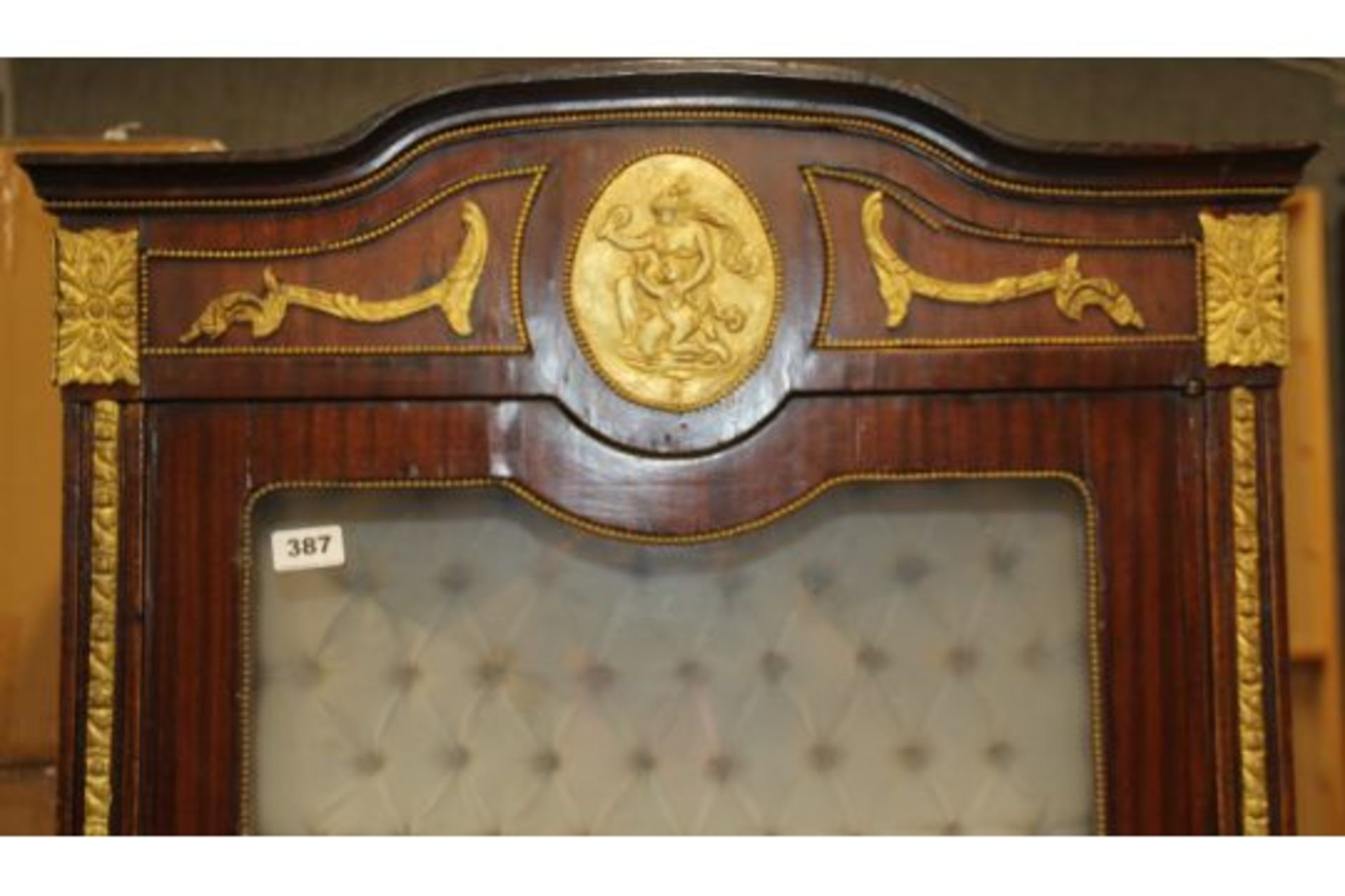 An early 20th century single drawer French ormolu mounted mahogany veneered display cabinet, 168 x - Image 3 of 3