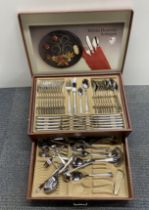 An extensive cased silverplated cutlery set by Solingen.