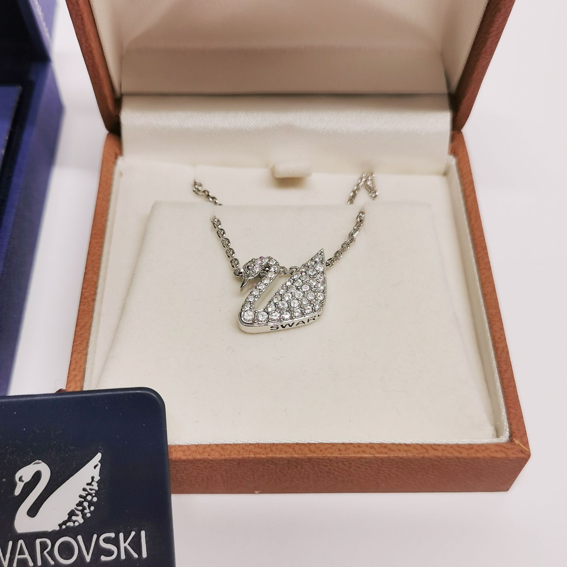 A boxed Swarovski necklace and a pair of earrings. - Image 2 of 4