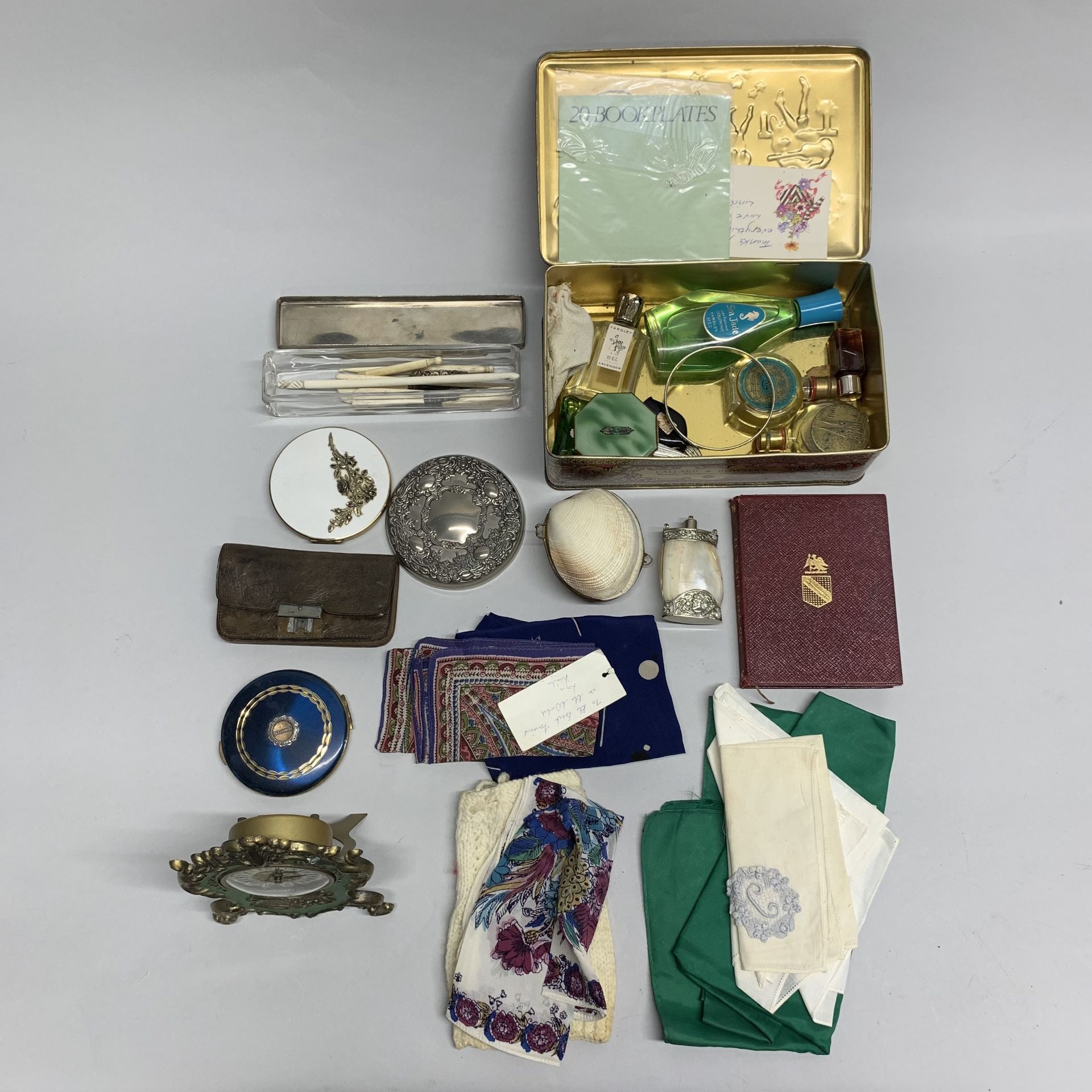 A box of mixed small items.