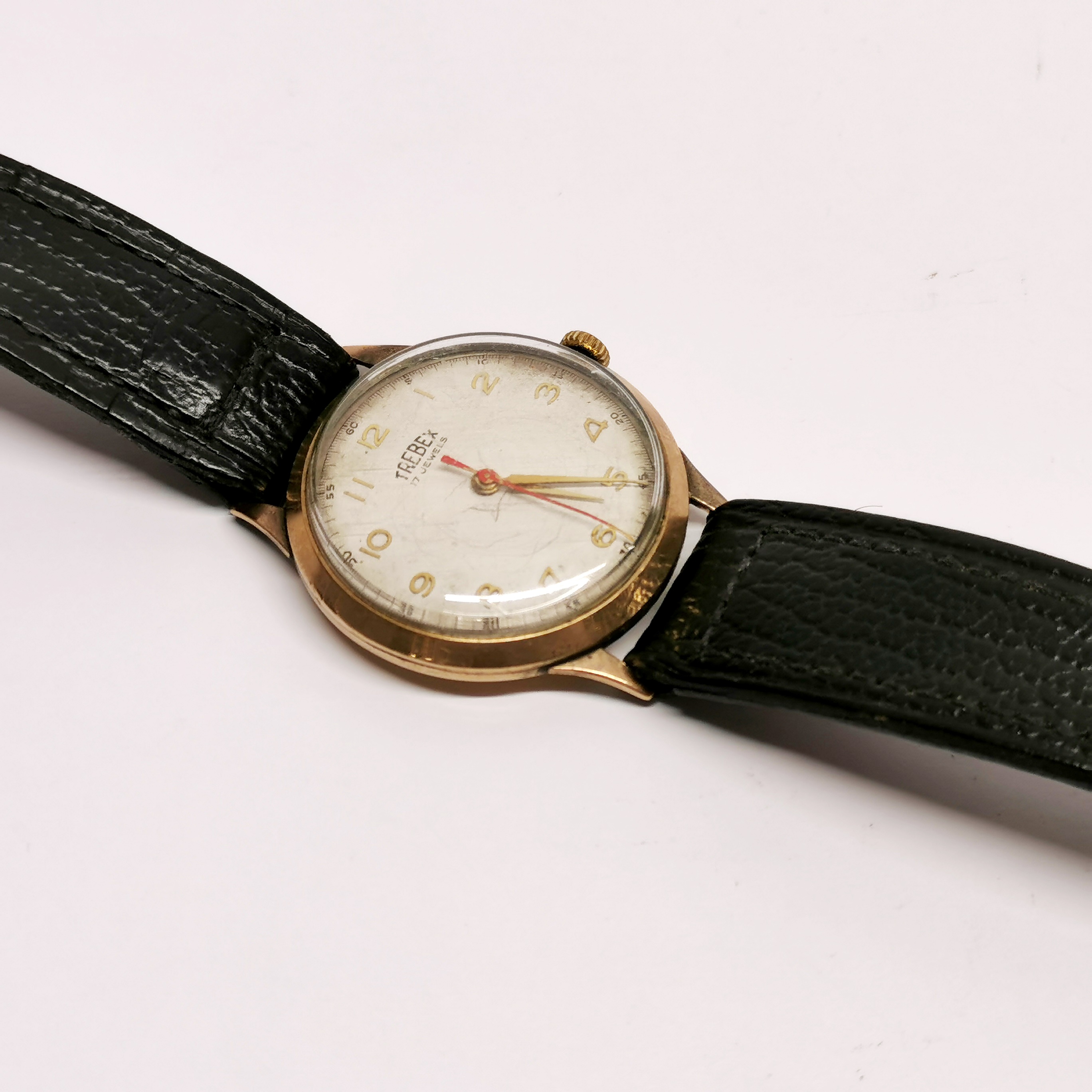 A gent's vintage 9ct gold Trebex wristwatch. - Image 2 of 5