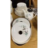 A quantity of Royal Doulton Bamboo pattern china.