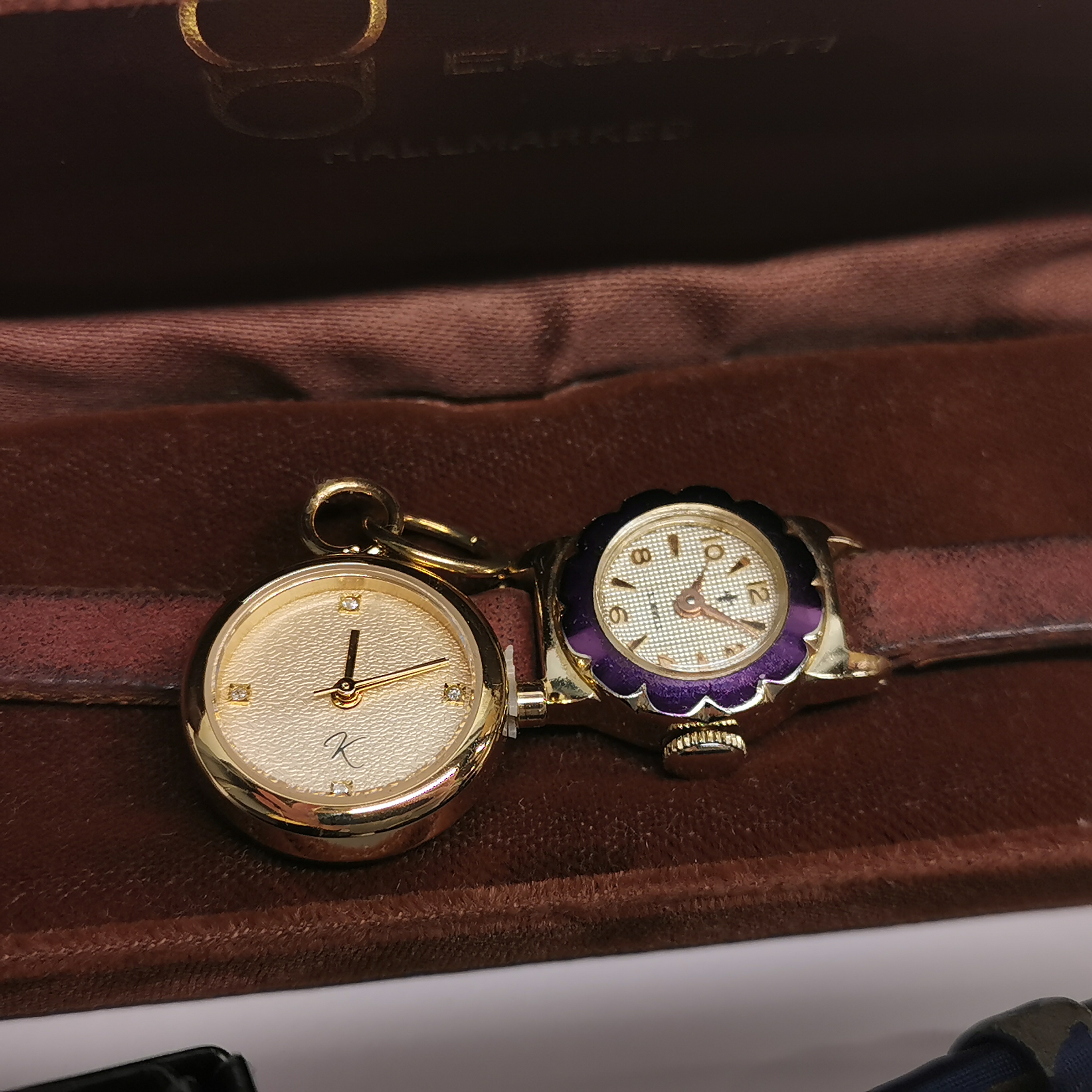 Four vintage watches including Anna Bella and a travelling clock. - Bild 3 aus 4