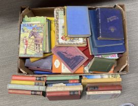 A box of good vintage books.