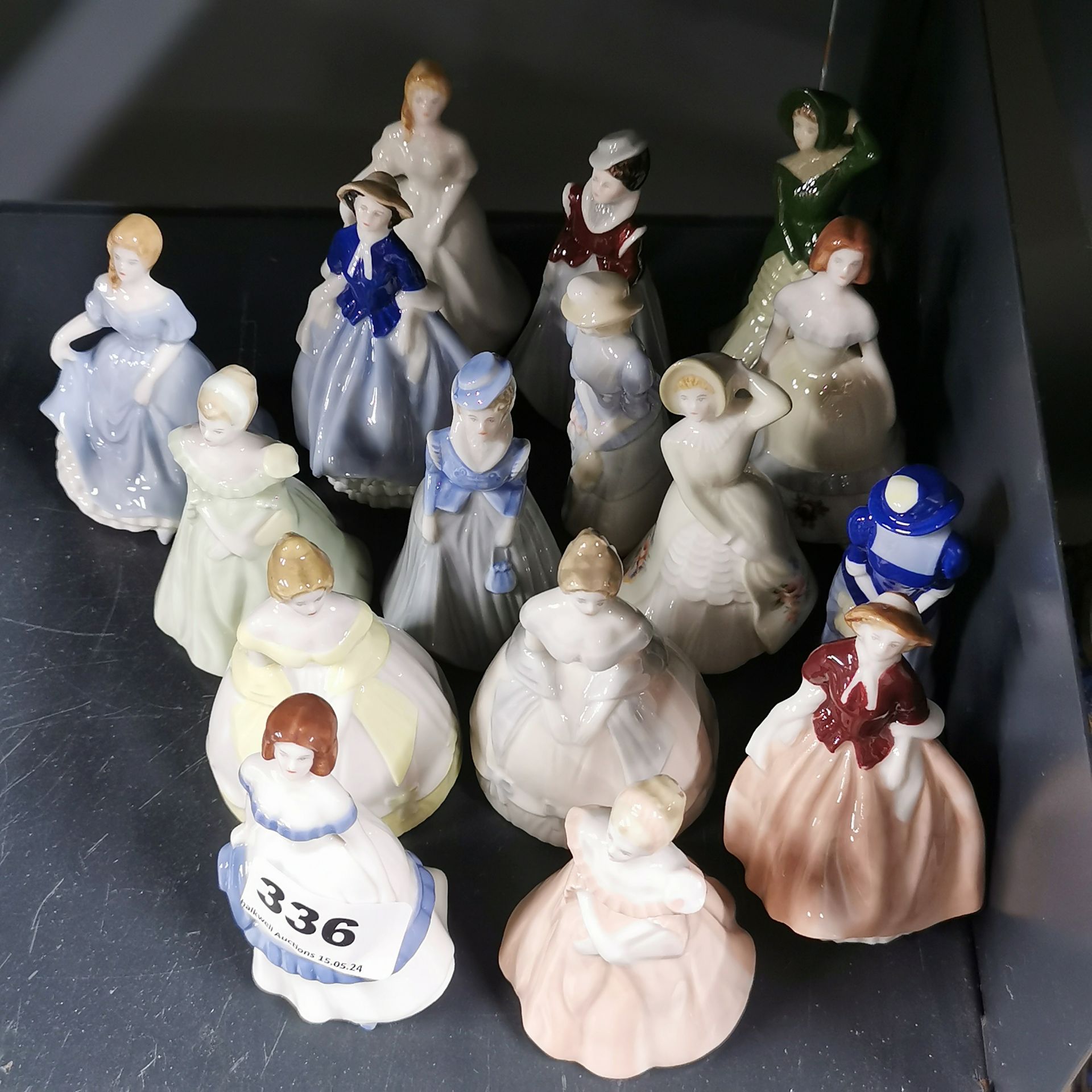 A group of sixteen Wade porcelain miniature lady figurines with boxes. - Image 2 of 3