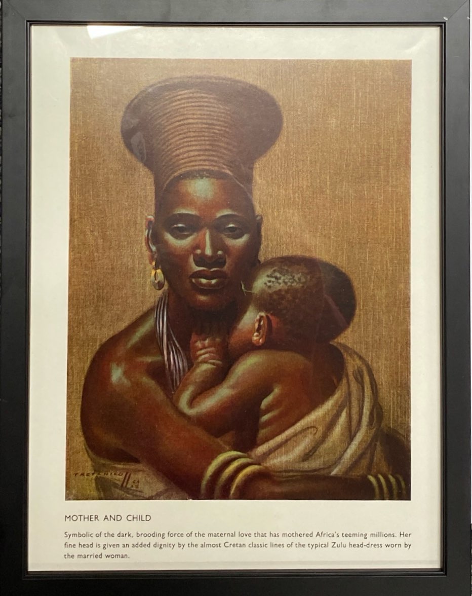 A framed 1960's print Mother and child by Tretchikoff, 26 x 33cm.