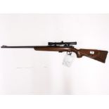 A BSA supersport-5 bolt action rifle with telescopic sight. With deactivation certificate.