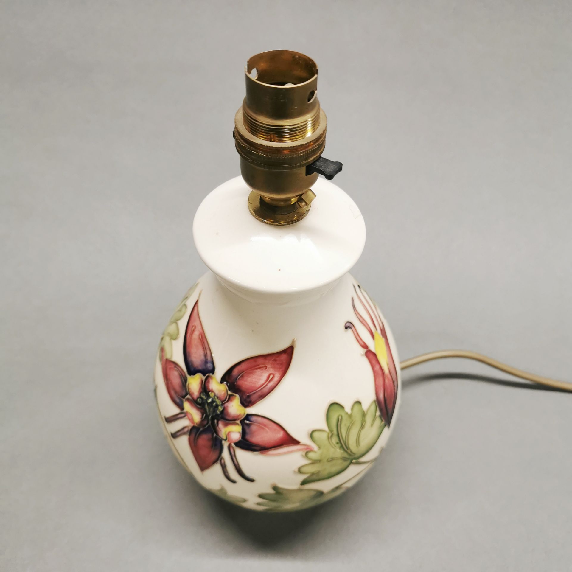 A Moorcroft table lamp base, H. 26cm. - Image 2 of 4