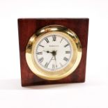 A Tiffany and co travel clock, size. 9 x 9cm.