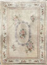 A Chinese wash wool rug, 250 x 170cm.