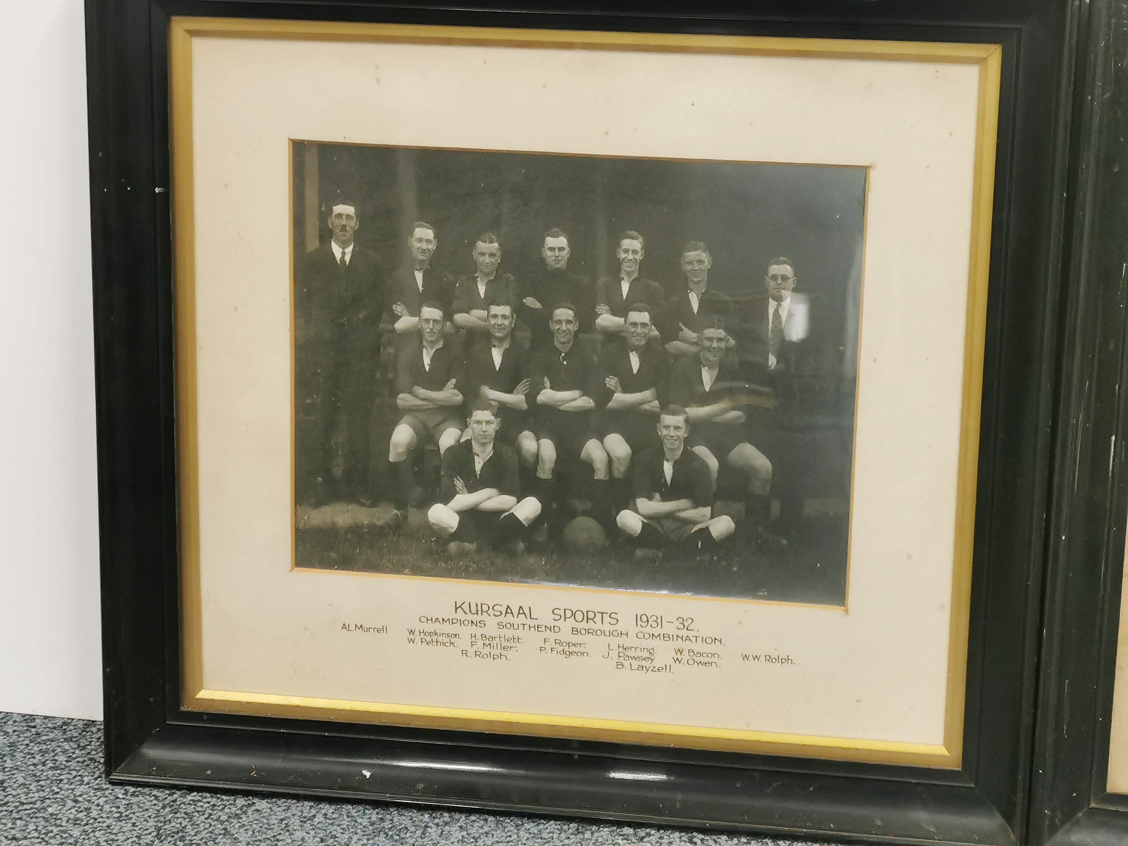 Two framed Southend-On-Sea football team photographs, largest 53 x 47cm. - Image 2 of 3