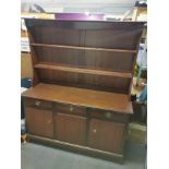 A vintage mahogany dresser, W. 140cm.