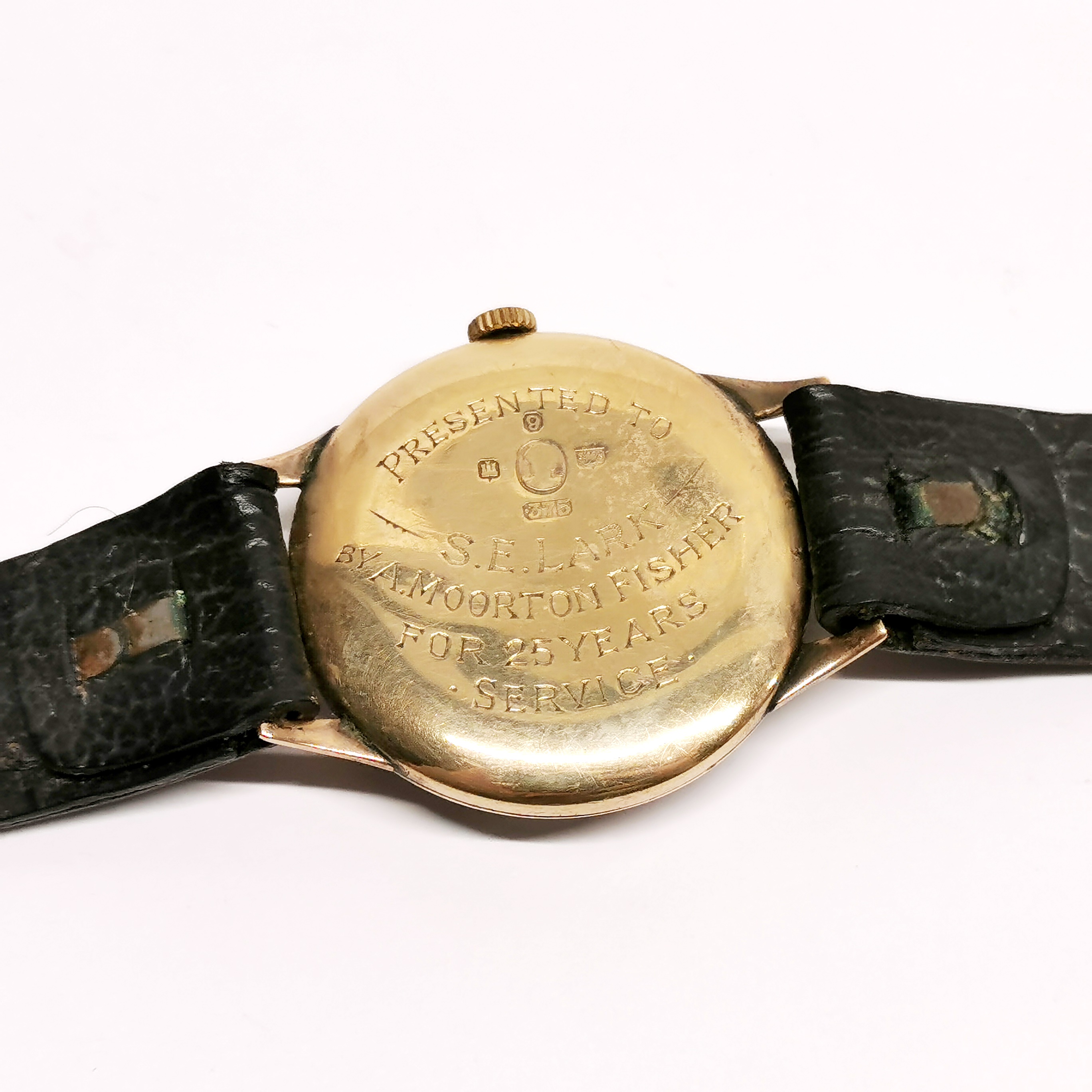 A gent's vintage 9ct gold Trebex wristwatch. - Image 4 of 5