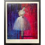 A framed 1960's print Ballerina by Tretchikoff, 35 x 42cm.