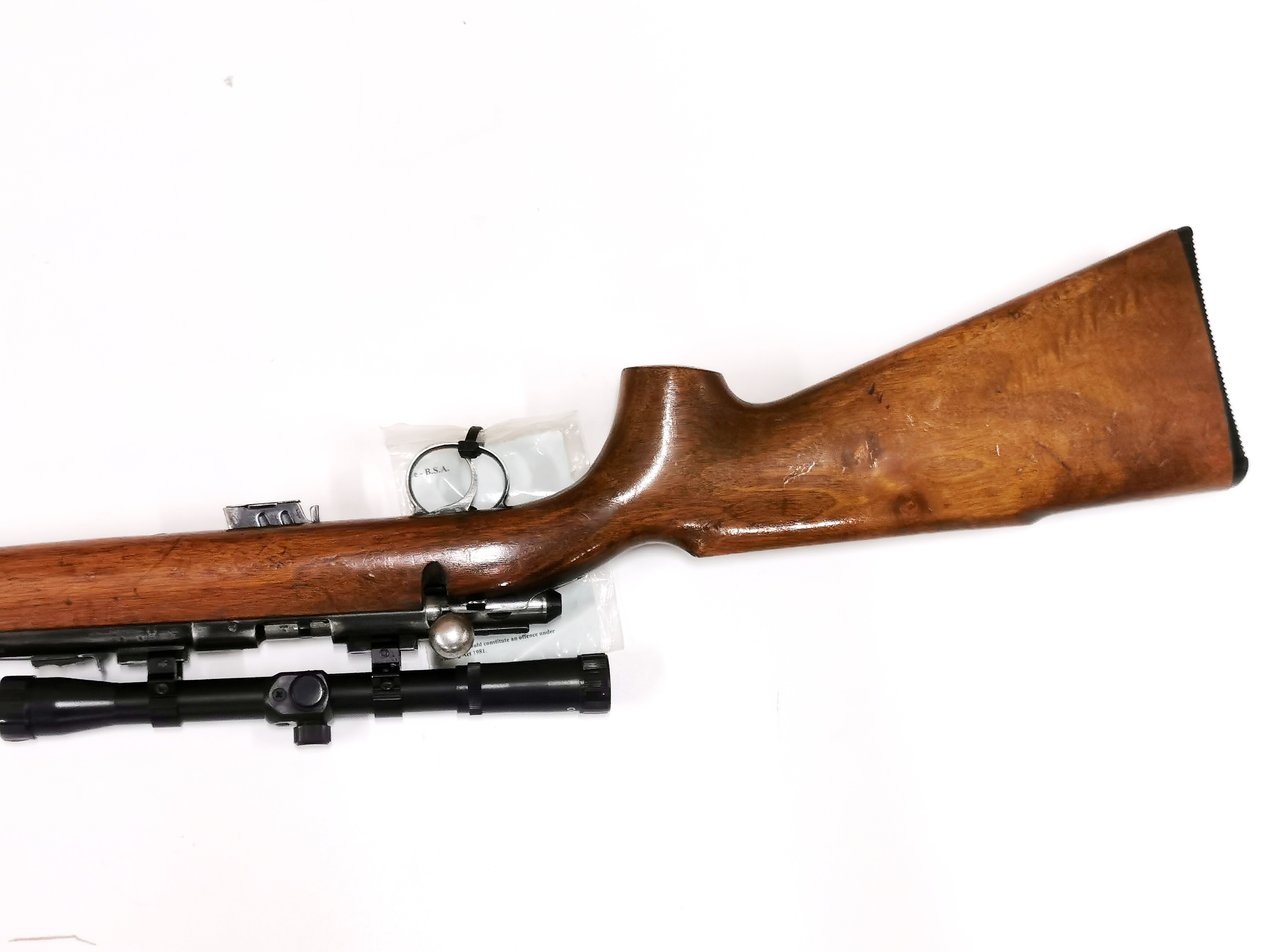 A BSA supersport-5 bolt action rifle with telescopic sight. With deactivation certificate. - Image 3 of 6