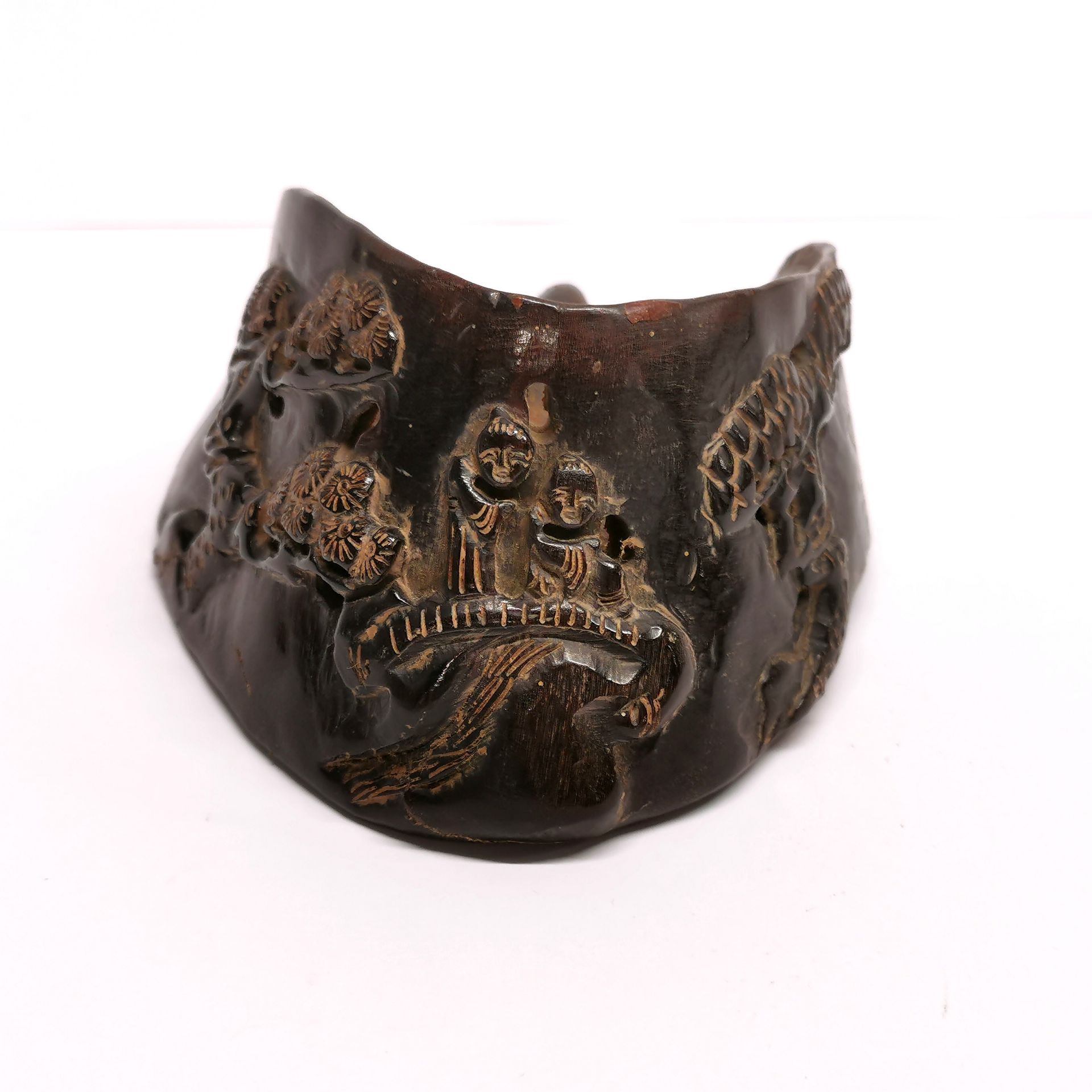 A Chinese carved cattle hoof, L. 13cm. - Image 2 of 3