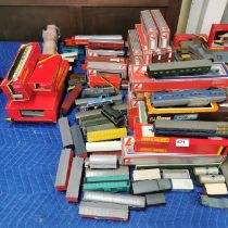 A large quantity of 00 gauge rolling stock.