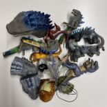 A quantity of early 90's Godzilla toys.