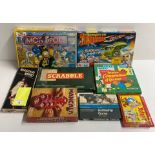 Eight board games including Thunderbirds.